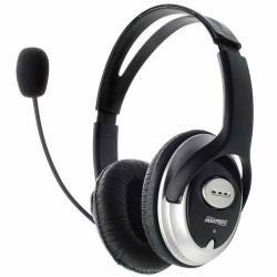 FONE DE OUVIDO COM MICROFONE MAXPRINT 602644 PRETO/PRATA - R$ 31,00