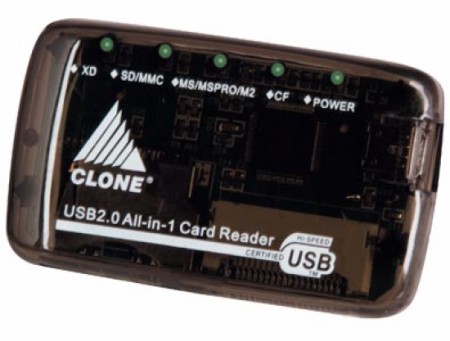 LEITOR DE CARTAO DE MEMORIA EXTERNO CLONE 13053 - R$ 19,00