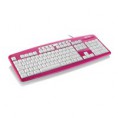 TECLADO MULTIMIDIA USB MULTILASER TC131 ROSA - R$ 35,00